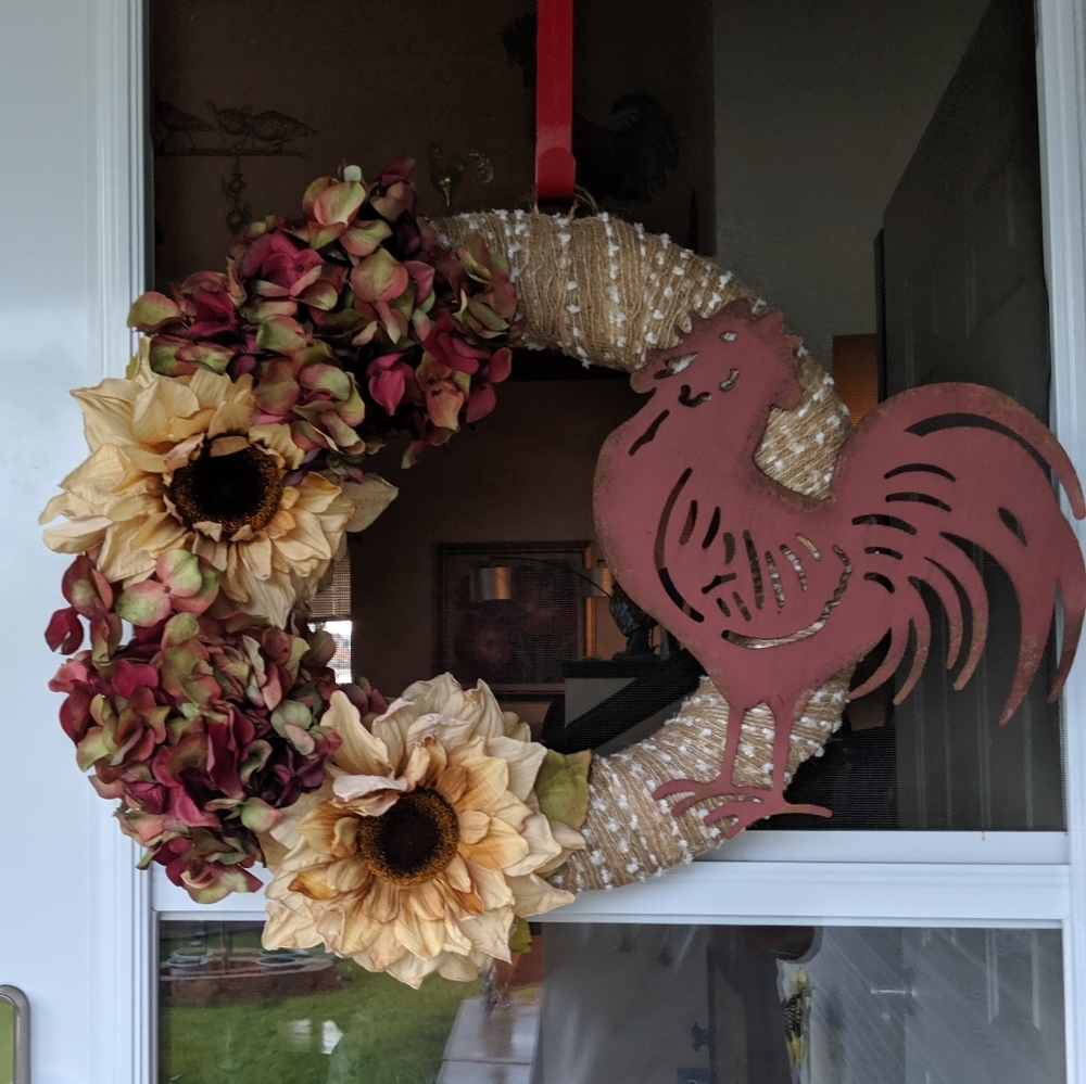 Rooster Wreath